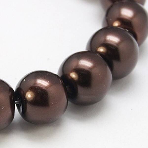 Glass Pearl Round Loose Beads For Jewelry Necklace Craft Making