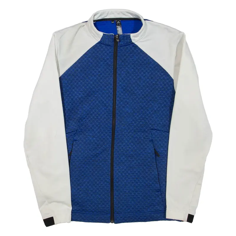 ADIDAS Mens Track Jacket Blue Colourblock S