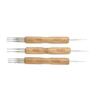 3Pcs 3 Styles Iron Crochet Hooks