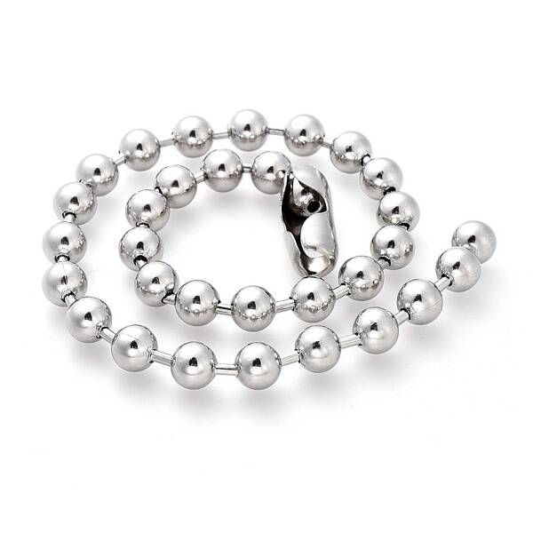 Tarnish Resistant 304 Stainless Steel Ball Chain Necklaces