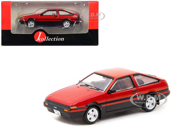 Toyota Sprinter Trueno (AE86) RHD (Right Hand Drive) Red and Black with Red Interior \