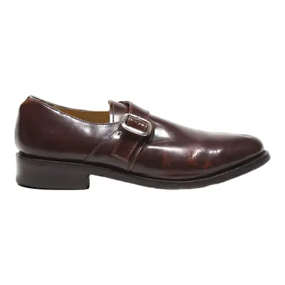 SAMUEL WINDSON Monk Shoes Brown Leather Mens UK 7.5