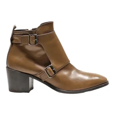 AGL Ankle Boots Brown Leather Womens UK 5