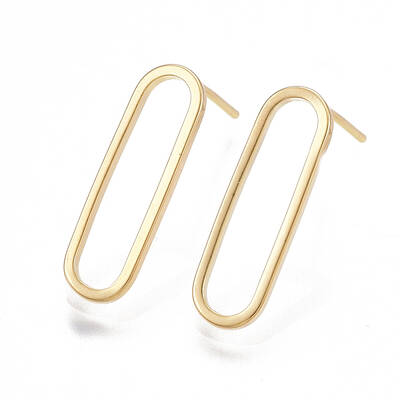 Brass Stud Earrings