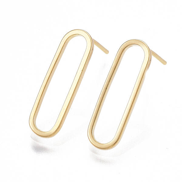 Brass Stud Earrings