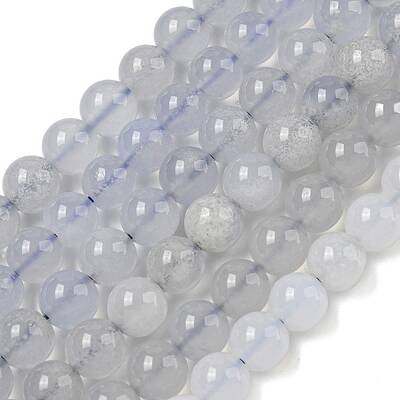 Natural Blue Chalcedony Beads Strands