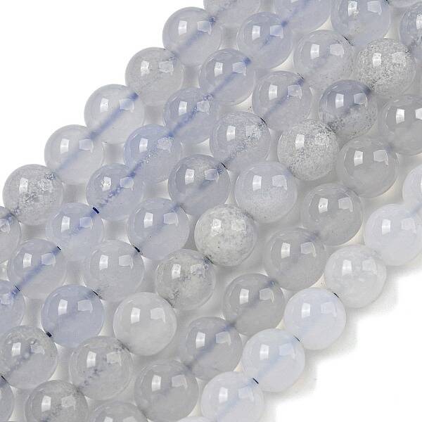 Natural Blue Chalcedony Beads Strands