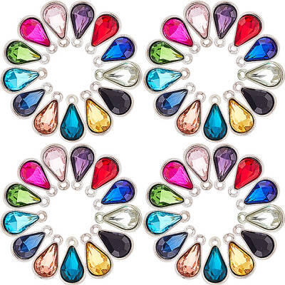 Alloy Glass Pendants