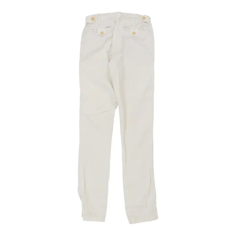 Ralph Lauren Trousers - 27W UK 6 White Cotton
