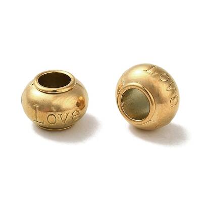 Ion Plating(IP) 304 Stainless Steel European Beads