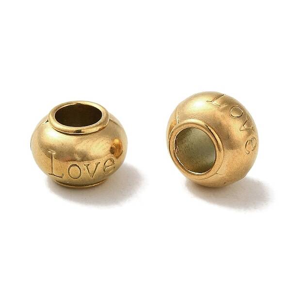 Ion Plating(IP) 304 Stainless Steel European Beads