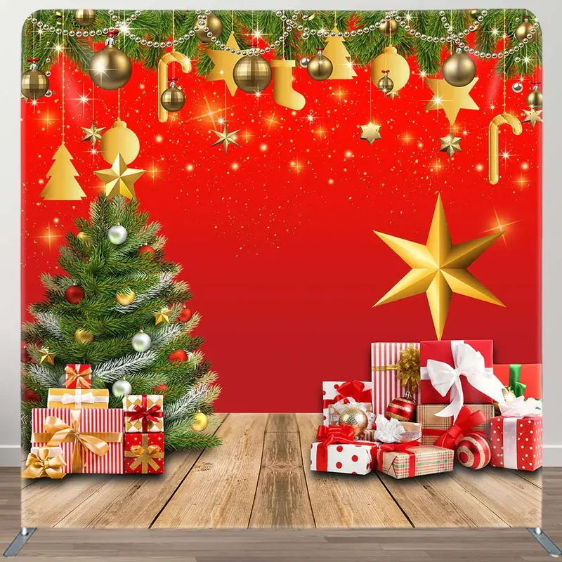 Sparkle Green Xmas Tree Gift Pillow Case Backdrop - Aperturee