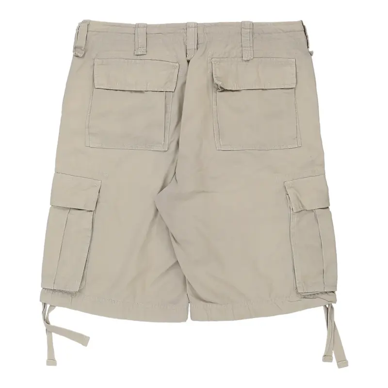 Oviesse Cargo Shorts - 34W 11L Beige Cotton