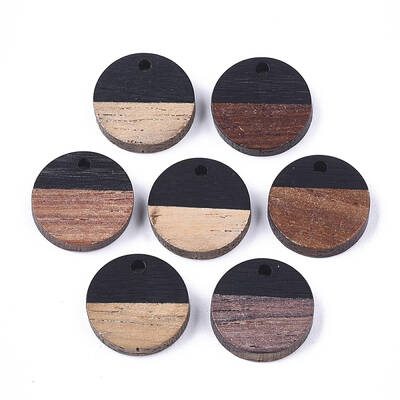 Resin & Walnut Wood Pendants