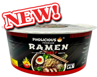Spicy BEEF Premium Ramen, Instant, PhoLicious Brand, 4 Pack / 4.19 Ounce Bowls, Fresh Ingredients