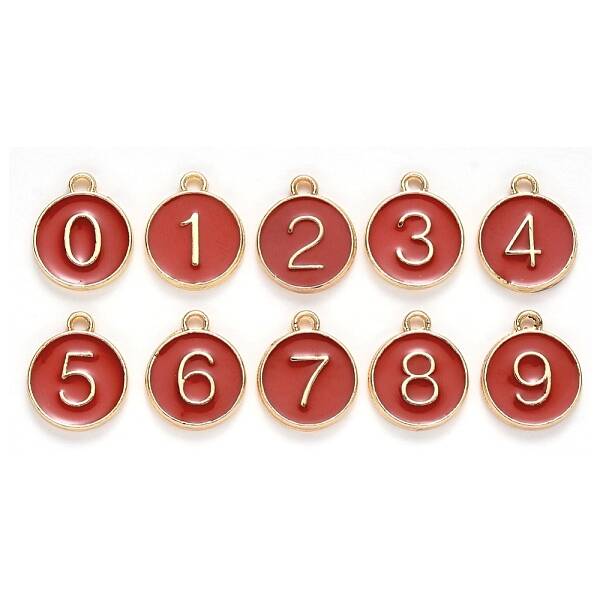 Light Gold Plated Alloy Enamel Charms
