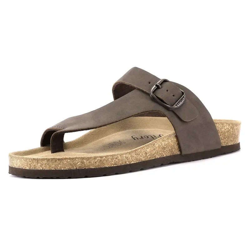 FITORY Women's Beach Sandals with Irregular Adjustable Shoelaces, Women’s Summer Flip Flops Size 6-11