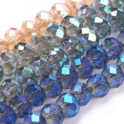 Electroplate Glass Beads Strands