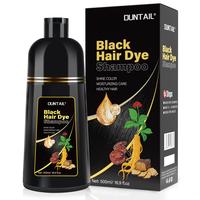 DUNTAIL 3 in 1 Hair Dye Shampoo - Can cover gray hairs,Herbal Ingredients,Contains Ginseng Extract,Natural Haircoloring, blac...