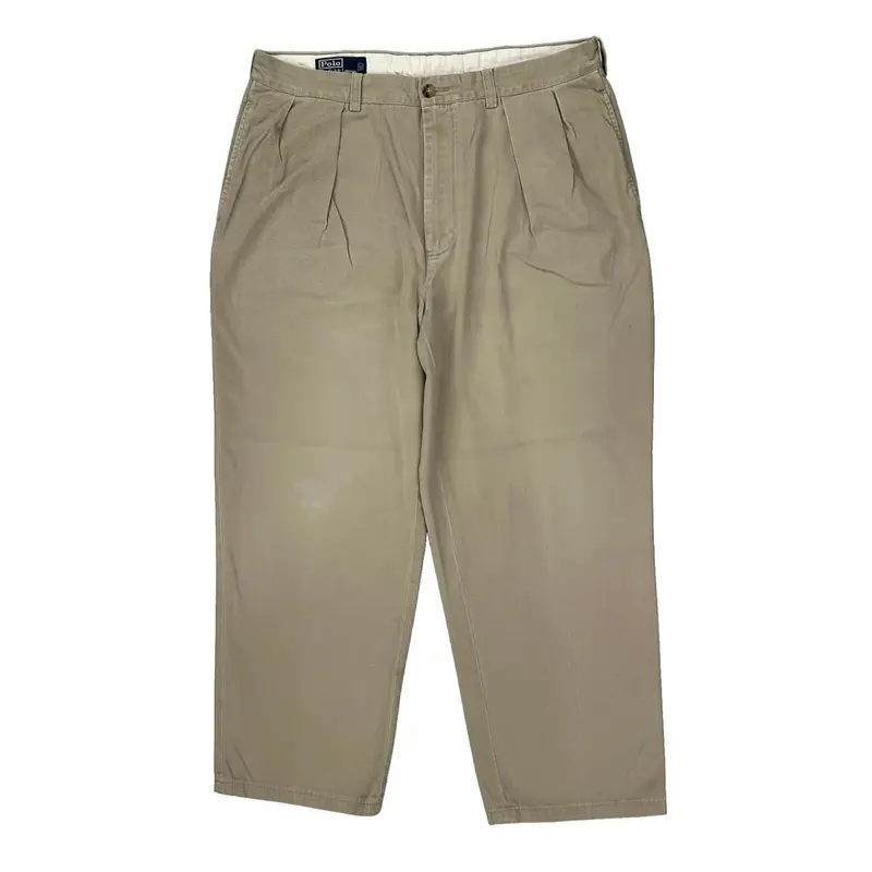 Andrew Pant Polo By Ralph Lauren Chinos - 36W 26L Beige Cotton