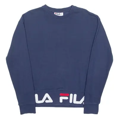 FILA Mens Sweatshirt Blue Crew Neck M