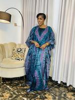 Zuri African bubu dress| Silk Kaftan| Tie Dye Kaftan| Tie Dye Boubou| bubu dress| Silk Adire bubu Dress| Casual Wear | Summer...