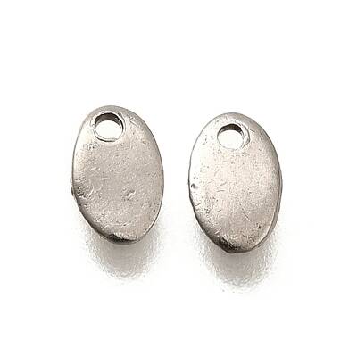 304 Stainless Steel Stamping Blank Tag Charms
