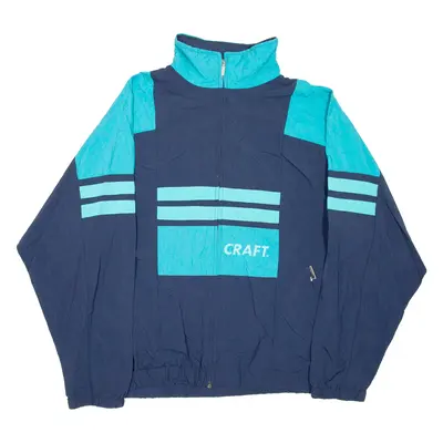 CRAFT Mens Shell Jacket Blue Colourblock XL