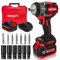 DENAZTL Cordless Impact Wrench, 21V Brushless pistolas de impacto de 1/2 w/ 3 Variable Speeds, 450ft-lbs (600N.m) High Torque...