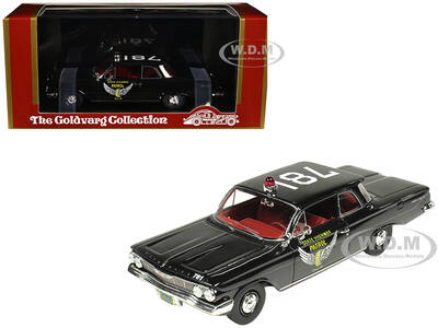 1961 Chevrolet Biscayne Ohio State Highway Patrol Black with Red Interior Limited Edition to 150 pieces Worldwide 1/43 Mode...