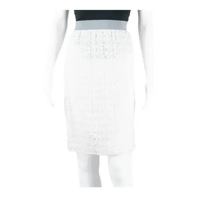 COS Knee Length Pencil Skirt White Womens UK 12
