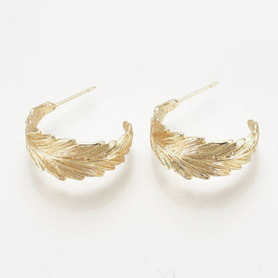 Brass Stud Earrings