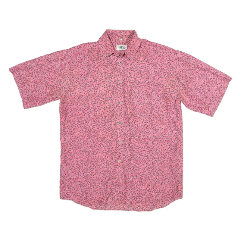 GOODMAN Mens Shirt Pink Floral M