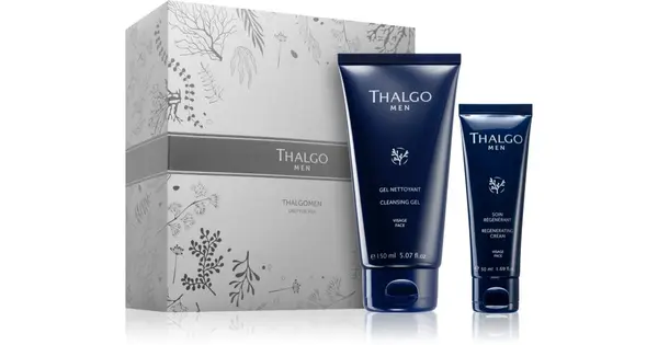 Thalgo Gift set for men cleansing gel 150 ml + anti-wrinkle face regenerating cream 50 ml