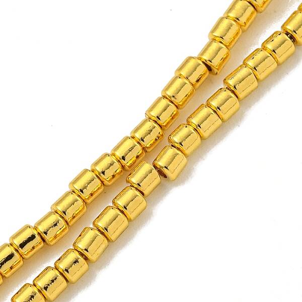 Electroplated Synthetic Non-Magnetic Hematite Beads Strands