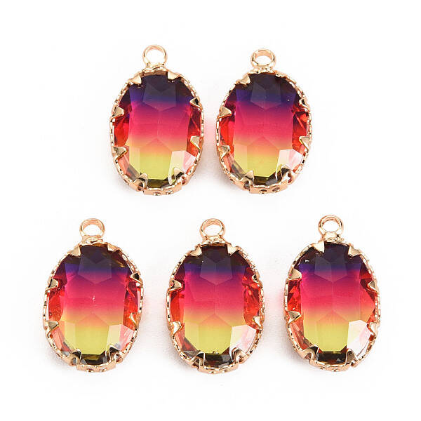 Gradient Color Glass Pendants