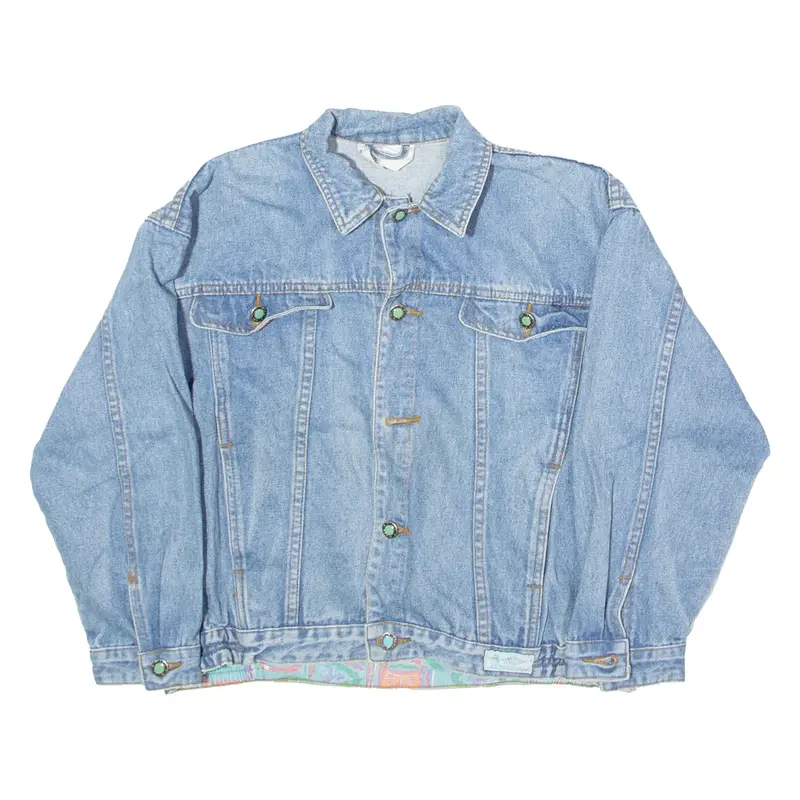 MILOU Girls Denim Jacket Blue 90s 10Y
