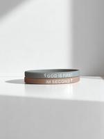 2 Pack- Small GOD IS FIRST Bracelet for Small Wrist