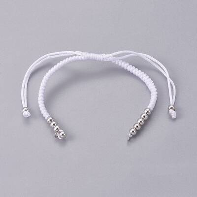 Nylon Cord Braided Bead Bracelets Making