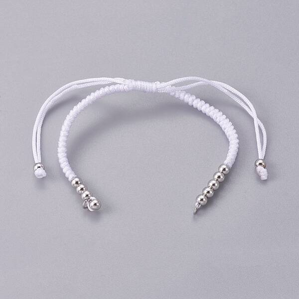Nylon Cord Braided Bead Bracelets Making