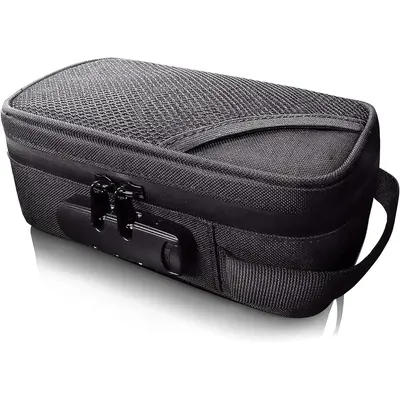 Portable Smell Proof Pouch with Combination Lock, 1 Count Travel Size Smell Proof Pouch, Compact Storage Bag for Home & Trave...