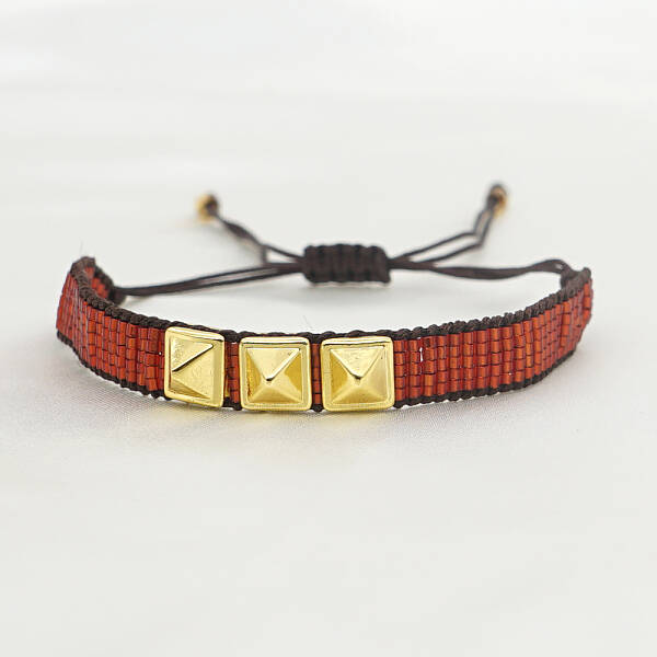 Glass Seed Braided Bead Bracelet