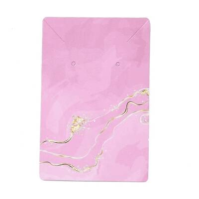 Hot Stamping Cardboard Paper Jewelry Display Cards