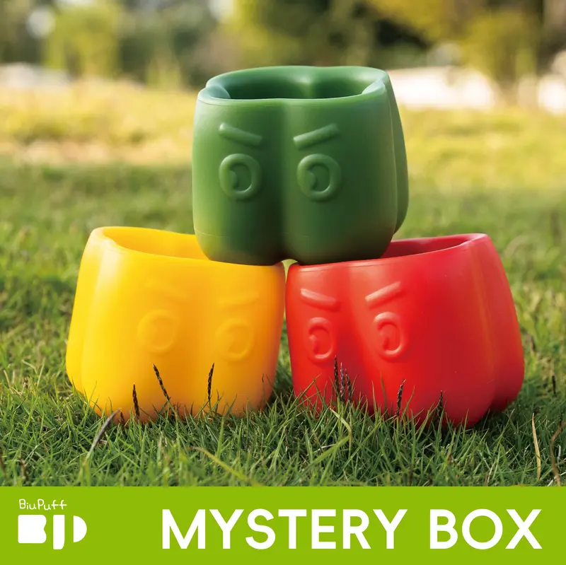 BiuPuff Bell Pepper Bowl,Enrichment Bowl,Dog Bowl,Dog Puzzle Play Toy,Blind Box,Mystery box,DIY meal preparation,Environmenta...