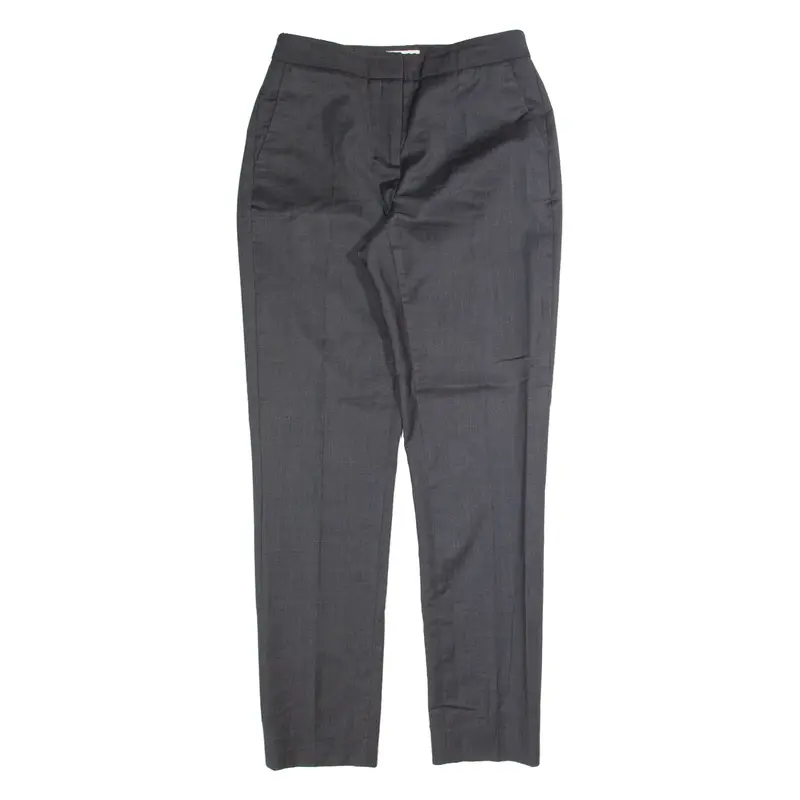 REISS Seville Womens Trousers Grey Slim Tapered Wool W28 L30