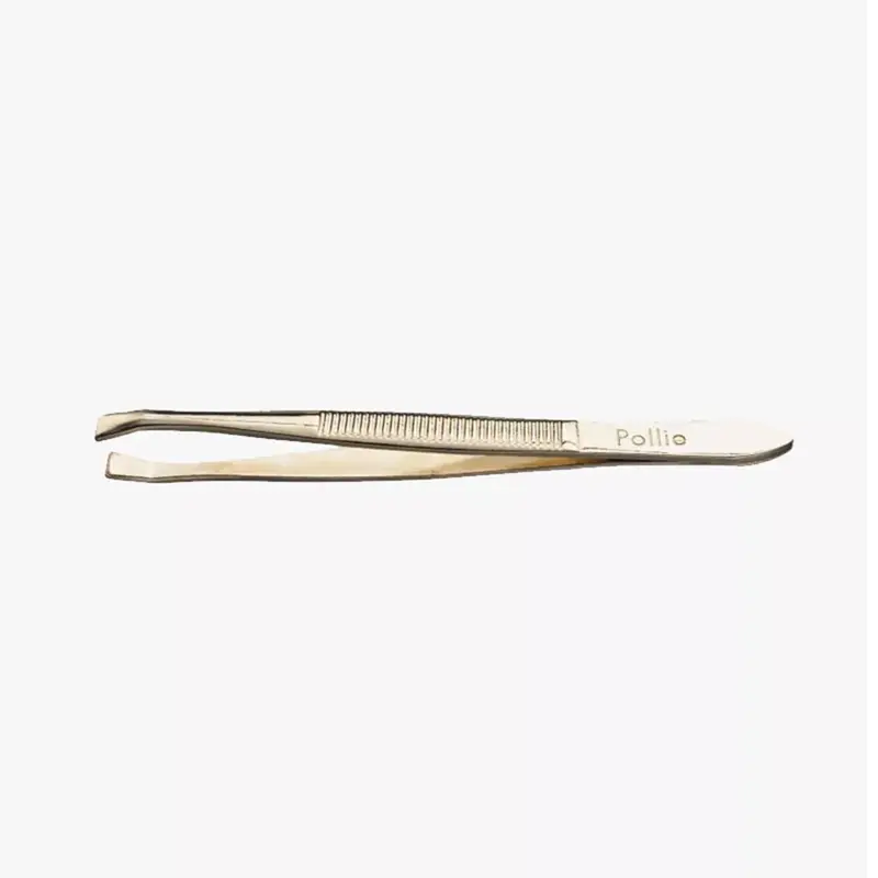 Eurostil Golden tweezers 8 cm 1un