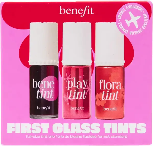 Benefit First Class Tints liquid lip and cheek color gift set
