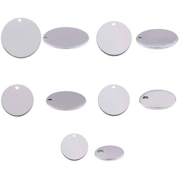 304 Stainless Steel Stamping Blank Tag Pendants