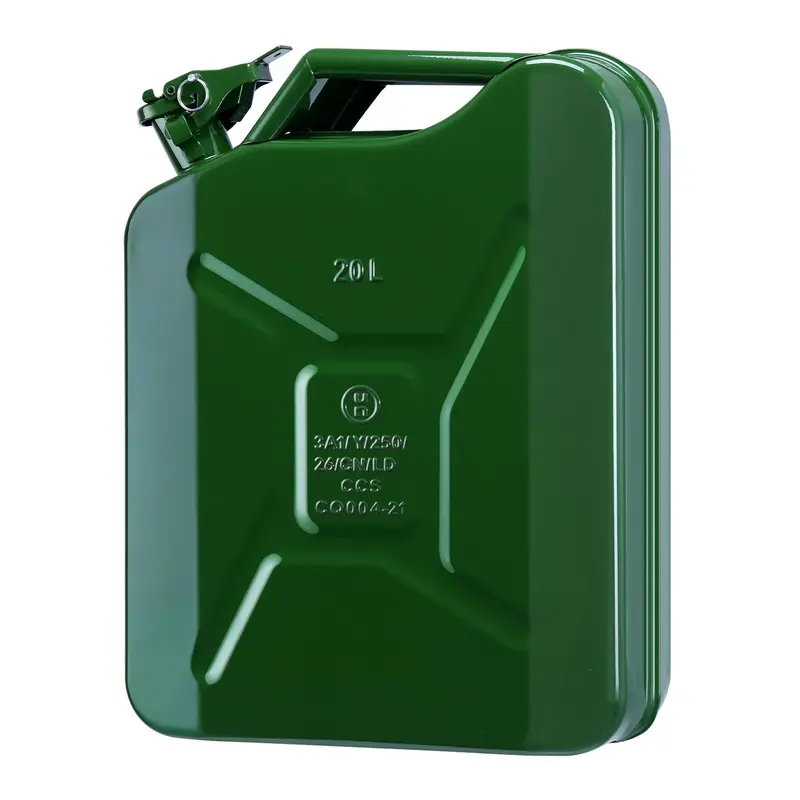 Garvee Metal Gas Can - 20L (5.3 Gallon) Jerry Can Style, Leak-Proof, Heavy-Duty Cold-Rolled Steel, Rust-Proof and Portable fo...