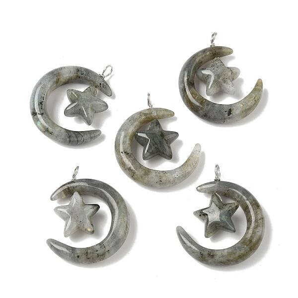 Natural Labradorite Pendants